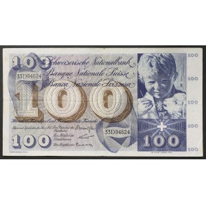 Švajčiarsko, Švajčiarska konfederácia (1848-dátum), 100 frankov 21/01/1965