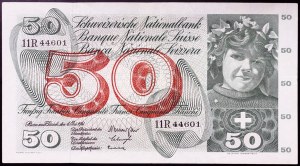 Schweiz, Schweizerische Eidgenossenschaft (1848-datum), 50 Franken 1961