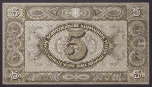 Švajčiarsko, Švajčiarska konfederácia (1848-dátum), 5 frankov 01/01/1921