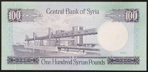 Syria, Republika (od 1946 r.), 100 funtów, 1990 r.