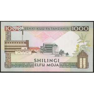 Tanzánia, republika (od roku 1964), 1 000 Shilingi 1990