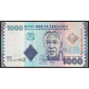 Tanzanie, republika (od roku 1964), 1 000 Shilingi 2010