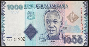 Tanzania, Repubblica (1964-data), 1.000 Shilingi 2010