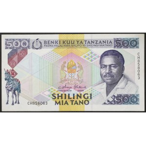 Tanzania, Repubblica (1964-data), 500 Shilingi 1989