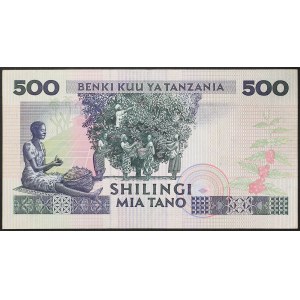 Tanzanie, République (1964-date), 500 Shilingi 1989