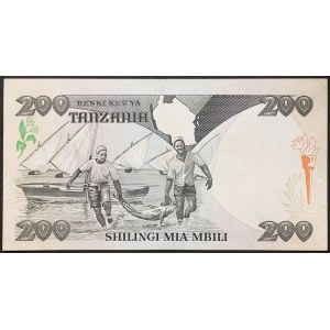 Tanzania, Republic (1964-date), 200 Shilingi 1986