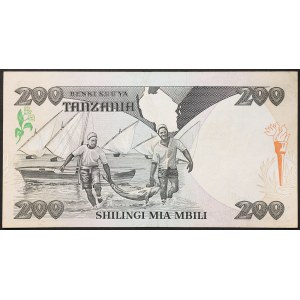 Tanzania, Republika (od 1964), 200 Shilingi 1986