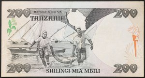 Tanzania, Repubblica (1964-data), 200 Shilingi 1986