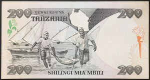 Tanzania, Republic (1964-date), 200 Shilingi 1986