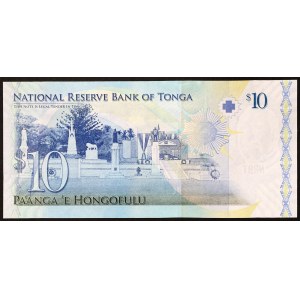 Tonga, Regno (1967-data) George Tupou V (2006-2012), 10 Pa'anga n.d. (2008)
