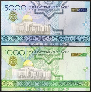 Turkmenistan, Republic (1993-date), Lot 2 pcs.