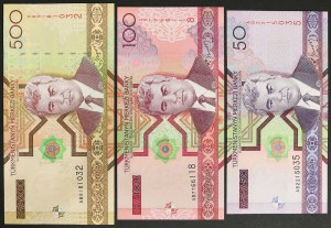 Turkménistan, République (1993-date), Lot 3 pcs.