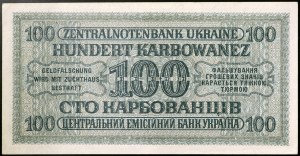 Ukraine, Union soviétique (1922-1991), 100 Karbowanez 10/03/1942