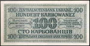 Ukraine, Soviet Union (1922-1991), 100 Karbowanez 10/03/1942