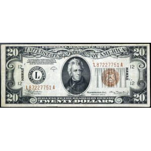 United States, 20 Dollars 1934 A