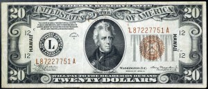 Spojené státy, 20 dolarů 1934 A