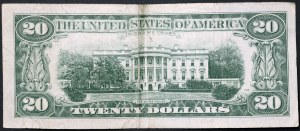 Stany Zjednoczone, 20 dolarów 1969 C