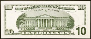 Spojené státy, 10 dolarů 1999