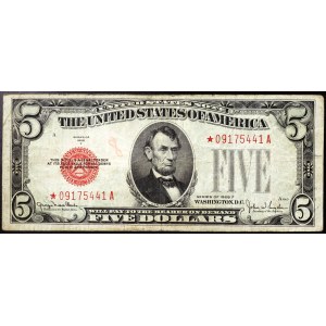 Spojené státy, 5 dolarů 1928 F