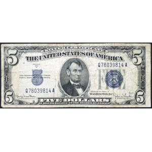 United States, 5 Dollars 1934 D