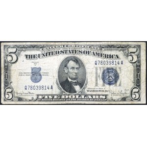 États-Unis, 5 Dollars 1934 D