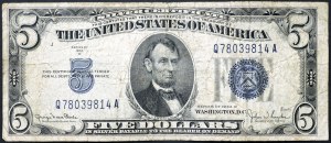 Stany Zjednoczone, 5 dolarów 1934 D