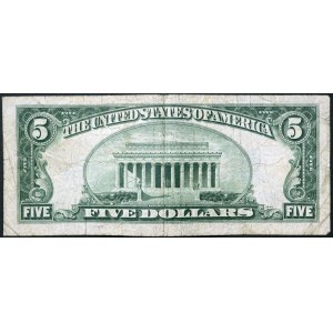 United States, 5 Dollars 1934 D