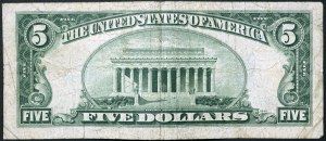 Spojené státy americké, 5 dolarů 1934 D