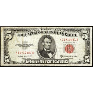 Spojené štáty, 5 dolárov 1953 B
