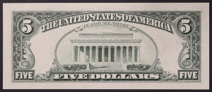 États-Unis, 5 dollars 1988