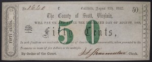 Vereinigte Staaten - Scott Virginia, 50 Cents 1862