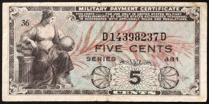 États-Unis, 5 Cents n.d. (ca. 1951)