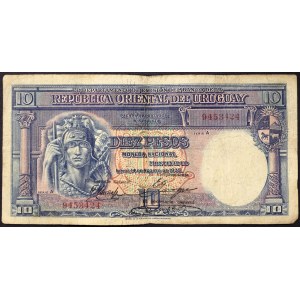 Urugwaj, Republika (1830-data), 10 pesos 14/08/1935