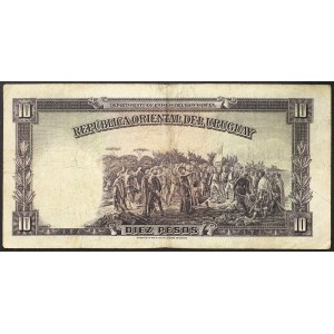 Uruguay, Repubblica (1830-data), 10 Pesos 14/08/1935