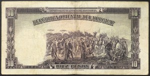 Uruguay, Republic (1830-date), 10 Pesos 14/08/1935