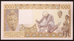 États d'Afrique de l'Ouest, Fédération, Burkina Faso C, 1.000 Francs s.d. (1986)