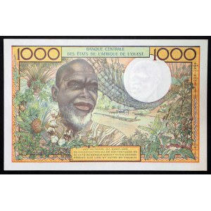 West African States, Federation, Ivory Coast A, 1.000 Francs n.d. (1959-65)