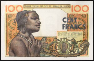 Západoafrické štáty, Federácia, Pobrežie Slonoviny A, 100 frankov 02/03/1965