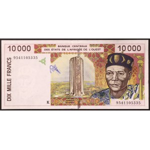 Západoafrické státy, Federace, Senegal K, 10 000 franků 1994