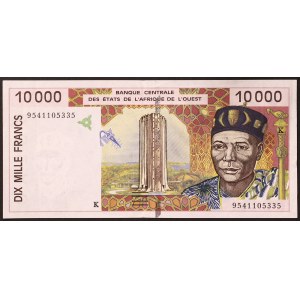 Westafrikanische Staaten, Föderation, Senegal K, 10.000 Francs 1994