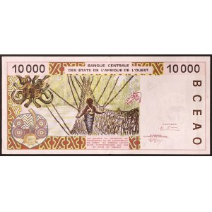 West African States, Federation, Senegal K, 10.000 Francs 1994