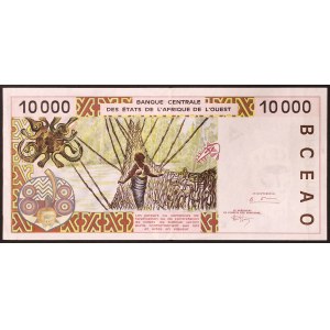 États d'Afrique de l'Ouest, Fédération, Sénégal K, 10.000 Francs 1994