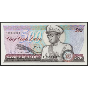 Zaïre, République (1971-1997), 500 Zaïres 14/10/1985