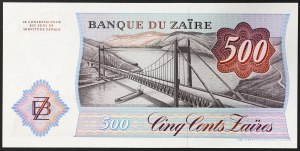 Zaire, Republic (1971-1997), 500 Zaires 14/10/1985
