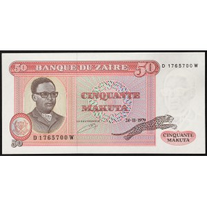 Zaire, Republic (1971-1997), 50 Makuta 24/11/1979