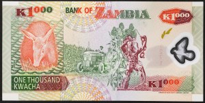 Zambie, République (1964-date), 1.000 Kwacha 2003