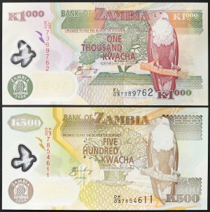 Zambia, Republic (1964-date), Lot 2 szt.