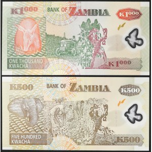 Zambia, Repubblica (1964-data), Lotto 2 pezzi.
