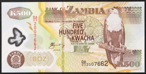 Zambie, République (1964-date), 500 Kwacha 2003