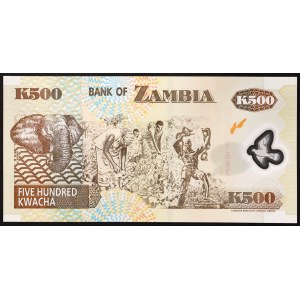 Zambia, Republic (1964-date), 500 Kwacha 2003